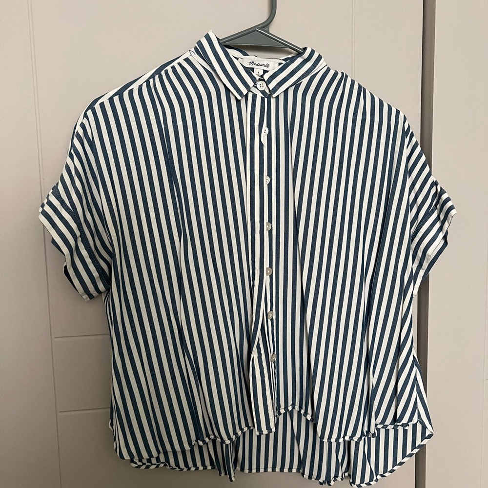 Madewell striped button up
